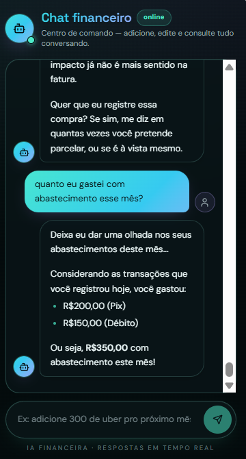 Registro de despesa