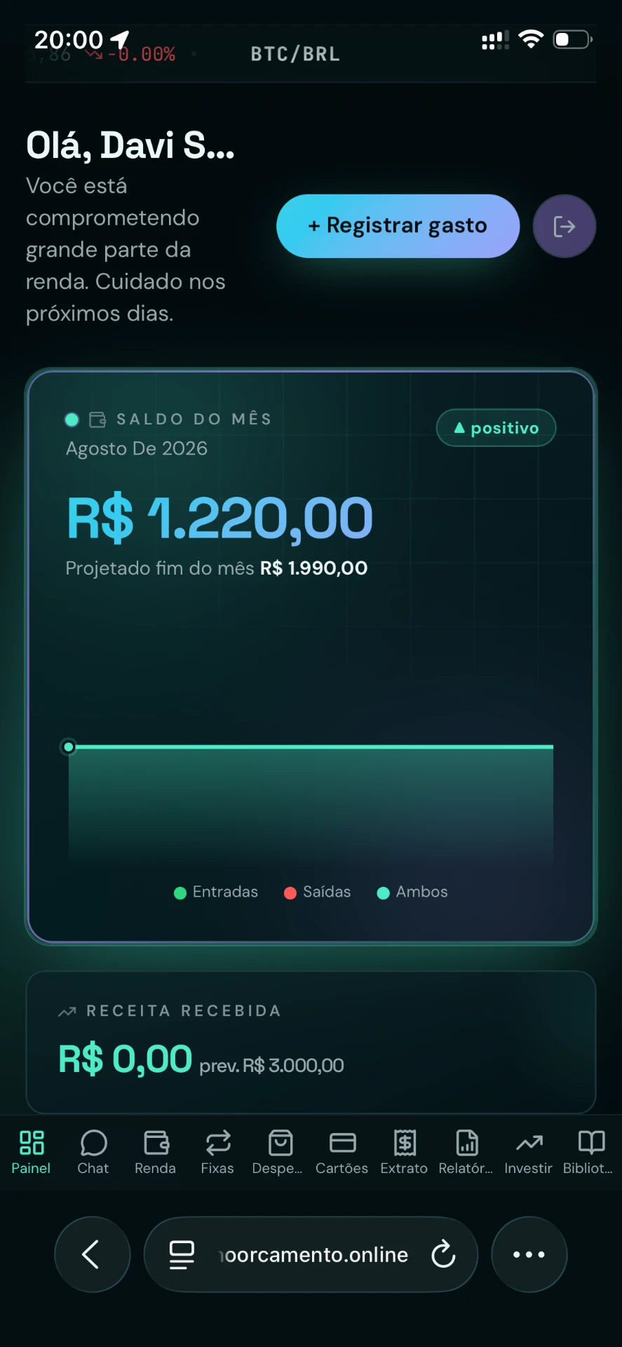 Cabe no Orçamento